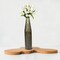 Uniquewise Hammered Metal Decorative Centerpiece Flower Table Vase Two Tone Black and Gold 20 Inch QI004130.L - alternate 4